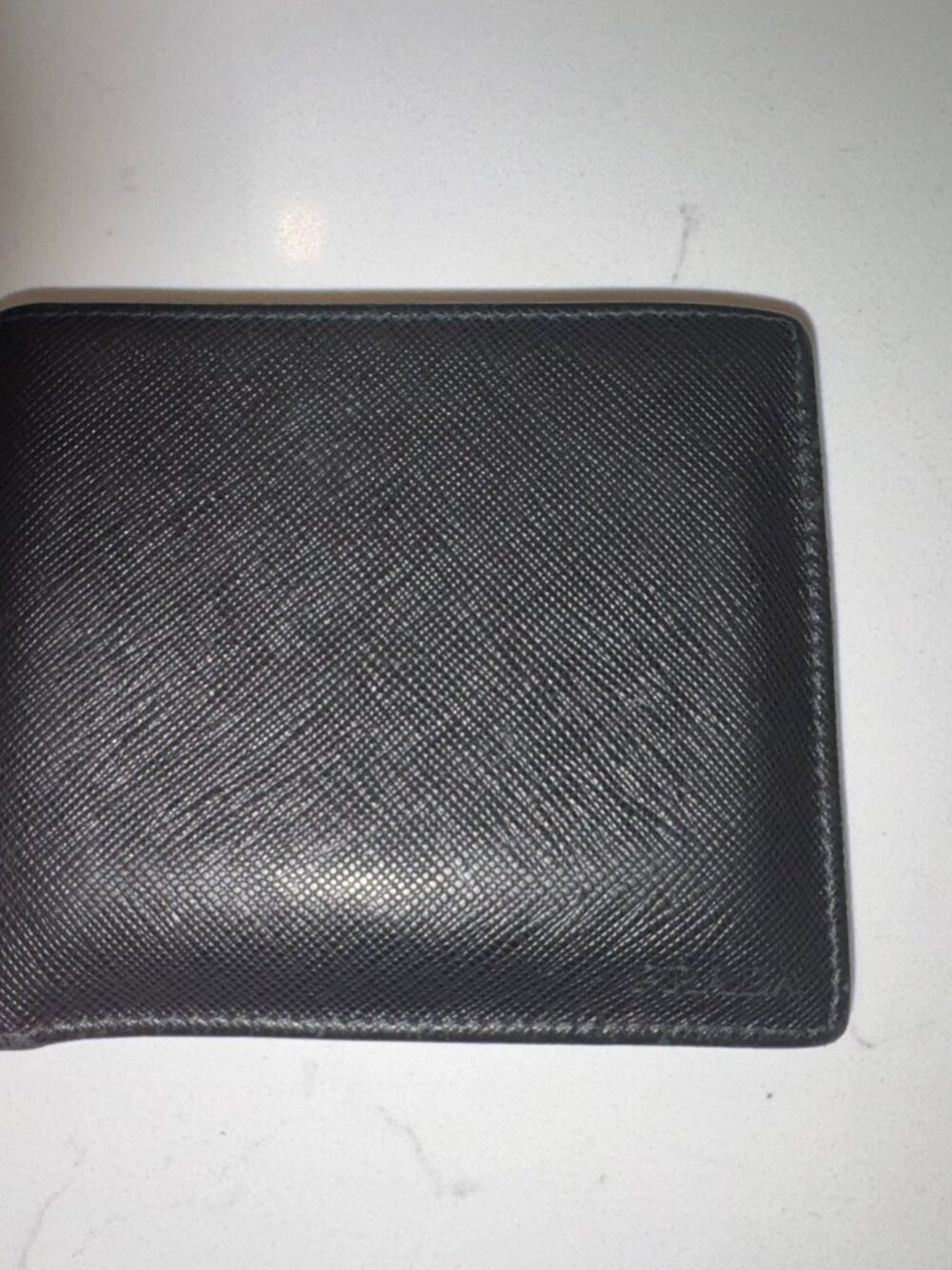 Prada Saffiano Black leather Bi-Fold Wallet - Picture 4 of 7